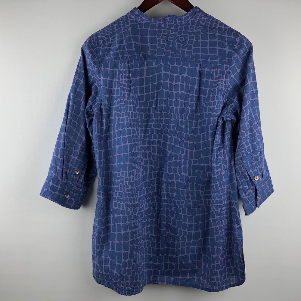 Isaac Mizrahi Live! Square Print Blouse Shirt Top Small - Picture 3 of 6